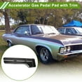thumbnail image 2 of Unique Bargains Accelerator Gas Pedal Pad with Trim for Chevy Pickup Truck Impala 1965-1970 Chevelle El Camino 64-67 Rubber Metal Footrest Pedal, 2 of 6