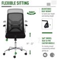 thumbnail image 5 of Vinsetto Executive Chair with Adjustable Height & Swivel, 253 lb. Capacity, Black, 5 of 9