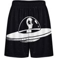 thumbnail image 3 of NICKSUN Shorts de Pyjama Amusants pour Hommes, Bas de Pyjama Doux avec Poches, Extraterrestre, m, 3 of 6