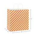 thumbnail image 3 of Hallmark Extra-Large Halloween Gift Bag (Orange and White Diagonal Stripes), 3 of 6