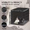 thumbnail image 3 of NEH Dog Crate Cover, Waterproof Crate Cover Outdoor Indoor, Small Dog Crate Cover, Universal Fit Wire Crate Cover, Breathable Privacy Kennel Cover - Fits Pet Crates 30"L x 19"W x 21"H, 3 of 9