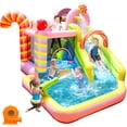 thumbnail image 1 of Tobogán acuático inflable NBSPORT 6 en 1 Sweet Candy, 1 of 7