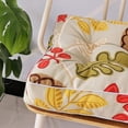 thumbnail image 4 of Nvzi 1PC Indoor Outdoor Bohemian Square Chair Cushion Seat Pad Floor Cushion Pillow (Flower Grass 1, 18X18), 4 of 5
