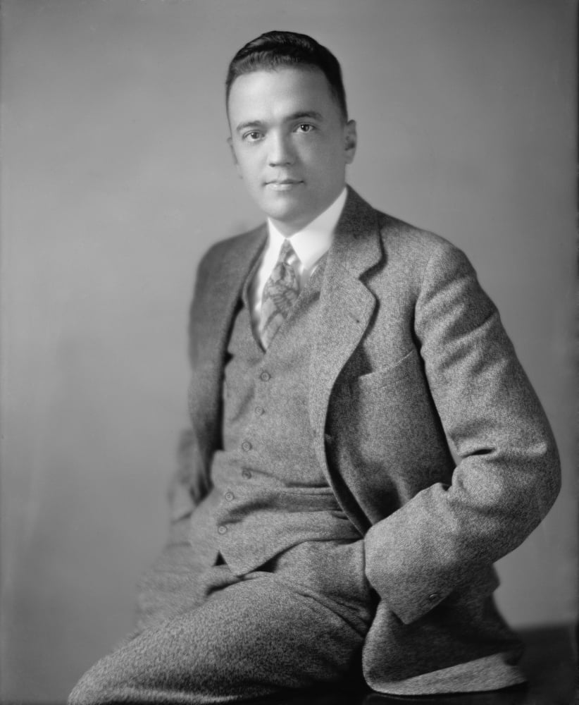 Young J Edgar Hoover Ca 1925 As He Was Rising In The GovernmentS Bureau
