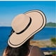 thumbnail image 4 of Sombreros para el sol para mujer Sombrero de playa UPF 50+ Sombrero de paja con ala ancha, 4 of 5