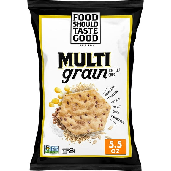 Food Should Taste Good Multigrain Tortilla Chips, 5.5 oz (Pack - 2)