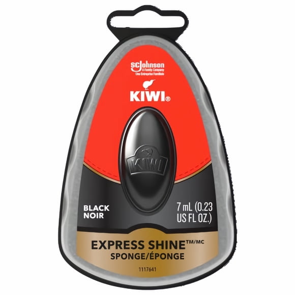 KIWI Express Shine Instant Shine Sponge Black 1 ct (Pack of 9)