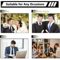 thumbnail image 4 of 2Pcs/4Pcs Pre-tied Adjustable Zipper Neck Ties for Men 19inch Mens Necktie for Office Graduation School Uniforms, 4 of 7