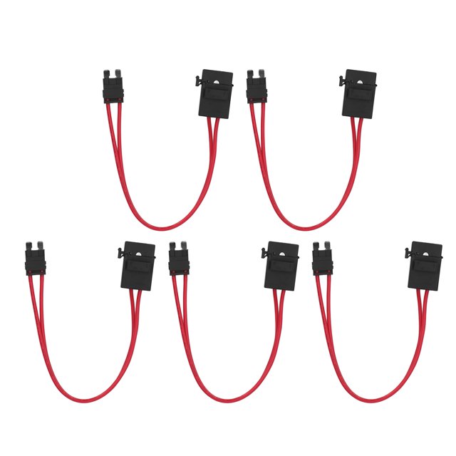 Extensión de cable de alta resistencia, 5 piezas Portafusibles para automóvil Caja de fusibles para vehículo Conector de panel Circuito automotriz Accesorios de grifo fácil Rendimiento sólido