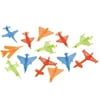 Mini Toy Airplanes 2.5" X 1.25" - Pack Of 12 - Assorted Colored Mini Toy Jet Fighters - For Kids Great Party Favors, Bag Stuffers, Fun, Toy, Gift, Prize - By Kidsco
