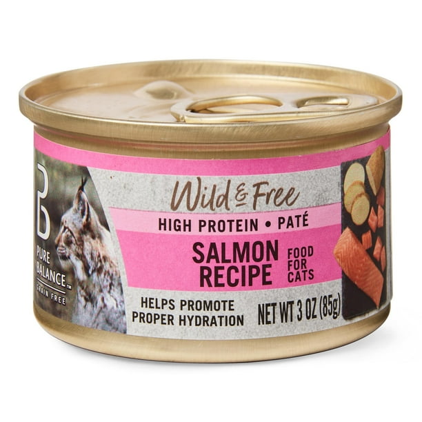 Pure Balance Wild & Free Wet Cat Food, Salmon, 3 oz - Walmart.com