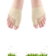 thumbnail image 6 of XIRQI 2026 New Thumb Bunions Protector 1 Pair Socks Liners Thumb Bunions Protector Ease Foot Pain Gel Corrector Big Toe Pedicure Toes Separator -Size L (Khaki), 6 of 7