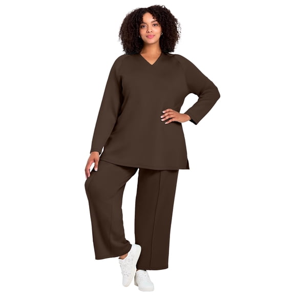 Avenue Women's Plus Size V-Neck Tunic Top