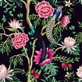 thumbnail image 3 of Exotic Birds on Dark Wallpaper Peel-and-Stick - 125"W x 125"H, 3 of 3
