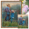 thumbnail image 1 of Hilo de bordar algodón completo 11CT estampado Prairie Cowboy Kid punto de cruz 40x55cm, 1 of 9
