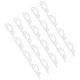 thumbnail image 4 of 20 ganchos de plástico para canaletas navideñas, miniganchos colgantes para canaletas, resistentes a la intemperie, para decoración de fiestas navideñas, color blanco, 4 of 8