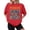 Red, variant on Youpwaven Punch the Monkey Women's Graphic T-Shirt, Cute Monkey & Gorilla Plushie Interaction Short Sleeve Crewneck Tee, Casual Fashion Summer Top S-2XL