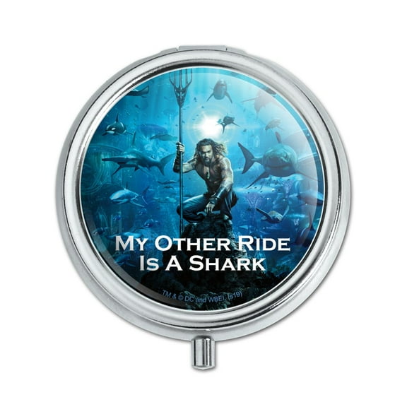 Aquaman Movie My Other Ride is a Shark Pill Case Trinket Gift Box