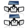 thumbnail image 1 of E T EASYTAO | Luces Solares 2 Paquetes, 108 LED L&aacute;mpara 3 Cabezales Ajustables Exterior Luz LED, 3 Modos 270 &deg; L&aacute;mpara Solares Exterior IP65 con Sensor de Movimiento para, 1 of 7