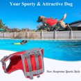 thumbnail image 2 of Chaleco salvavidas para perros VIVAGLORY, chaleco acuático de estilo deportivo, rojo, tamaño pequeño, 2 of 7