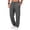 Dark Gray #271, variant on Men's Jogger Pants Elastic Waist Button Fly Loose Fit Solid Color Casual Sweatpants Lounge Trousers with Pockets