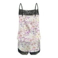 thumbnail image 5 of Yufatyle Womens Pajama Sets Cami and Shorts for Summer Soft Sleeveless Sleepwear Vintage Floral Pj Sets Cozy Loungewear M, 5 of 5
