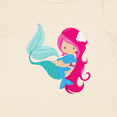 thumbnail image 4 of Inktastic Cute Mermaid, Little Mermaid, Pink Hair, Dolphin Girls Baby T-Shirt, 4 of 5