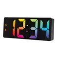 thumbnail image 3 of Equity 2 inch Gradient Digital Black Alarm Clock with Indoor Temperature, 617-386, 3 of 7