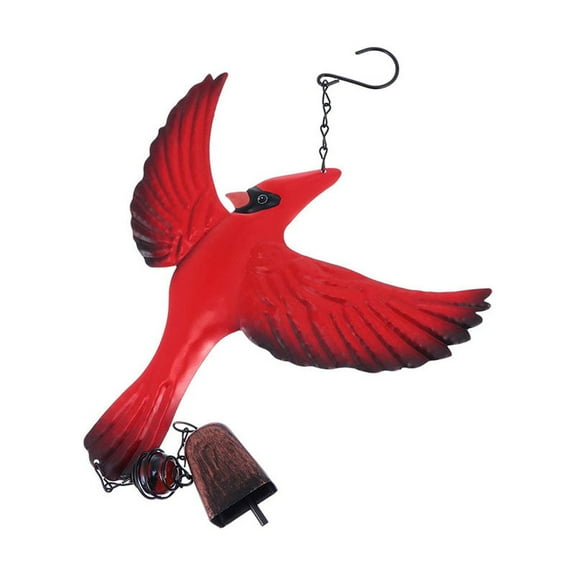 Car Bell Chimes Bird Wind Chime Colors Wind Chime Baby 42x26x3.5cm Red