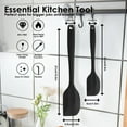 thumbnail image 2 of KitsKap 2 Pcs Heat Resistant Silicone Spatula for Non-Stick Cookware BPA Free Dishwasher Safe Black, 2 of 7