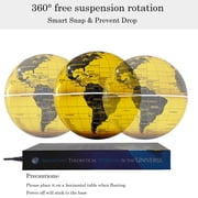 Desktop Decorative Geographic Levitating Floating Globe, Levitating Globe with Base, Magnetic Levitating Floating Globe