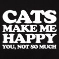 thumbnail image 3 of CafePress - Cats Make Me Happy T Shirt - Women's Traditional Fit Dark T-Shirt, 3 of 4