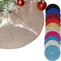 Christmas Tree Skirt 24 Inch Sequin Christmas Tree Skirt Glitter Christmas Tree Skirt For Home Holiday Vintage Christmas Tree Skirt Set Christmas Party Decoration