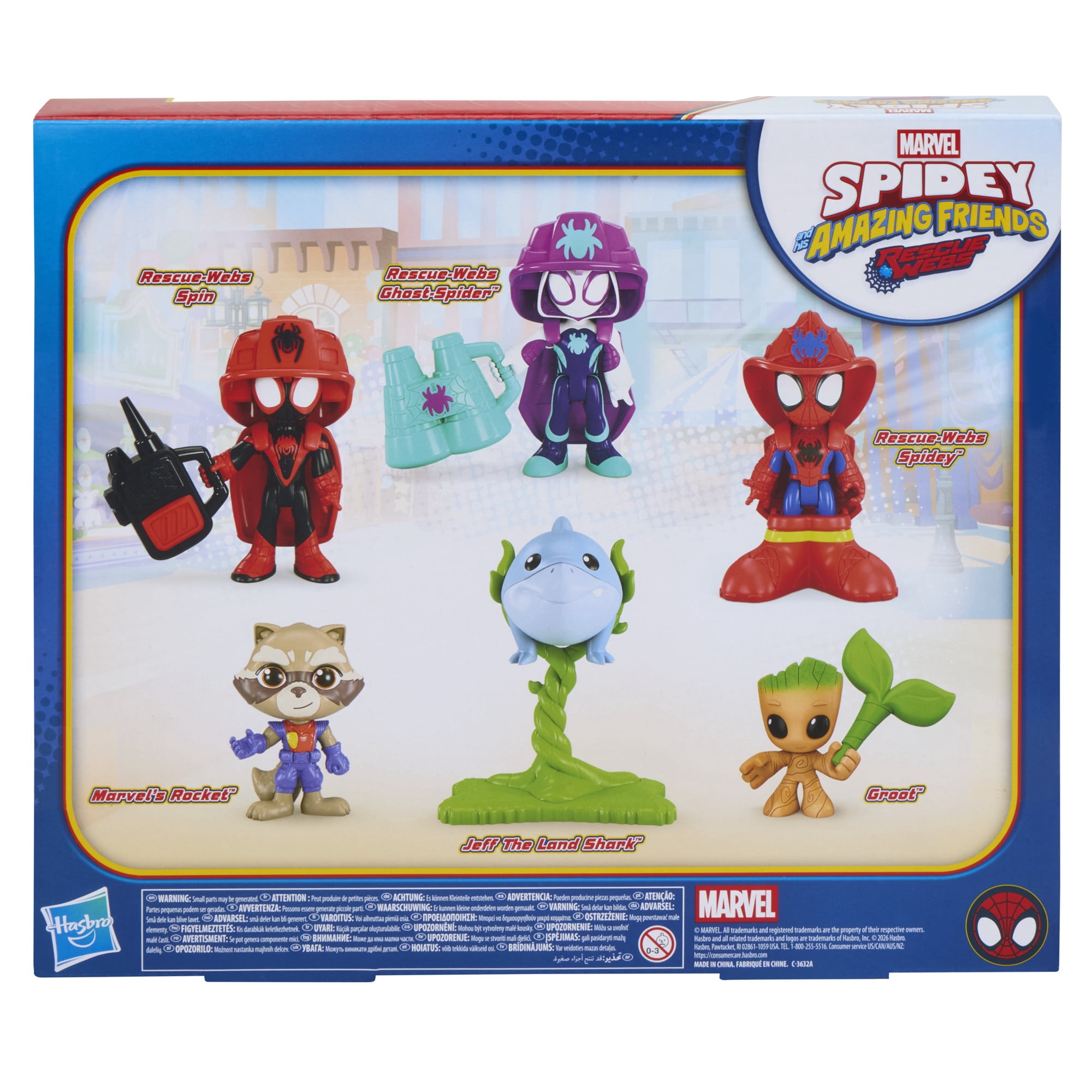 Marvel Spidey and his Amazing Friends Rescue-Webs Rescue Spidey and Crew Action Figures