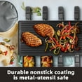 thumbnail image 4 of Techwood 2-in-1 Raclette & Korean BBQ Grill, 1500W Electric Table Grill with 8 Non-Stick Cheese Pans, Removable Plates for Easy Cleaning, Ideal for Party & Family Gathering ,Black, 4 of 6