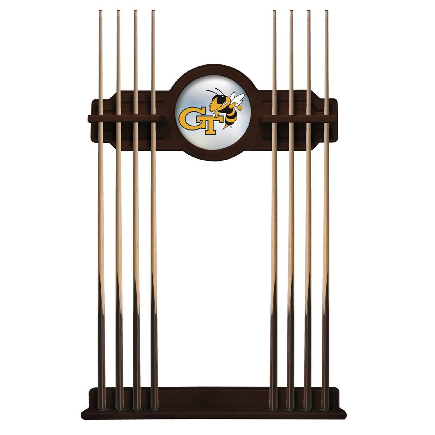 Georgia Tech Cue Rack In English Tudor Finish Walmart Com Walmart Com