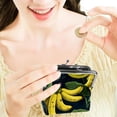 thumbnail image 7 of Banana Travel Wallet - Stylish Coin Purse with 0.7 Microfiber Material & Secure Zinc Alloy Jaws, 4.3x4.7 in/11x12 cm Size, 7 of 7