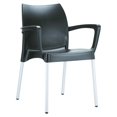 thumbnail image 1 of Compamia Dolce Fauteuil d'Extérieur en Résine avec Accoudoirs, Noir, 1 of 7