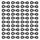 thumbnail image 1 of 100pcs DIY Silicone Glasses Chain Fixing Ring Spring Buckle Adjustable Non-slip Ring Eyeglasses Accessories (Black), 1 of 5
