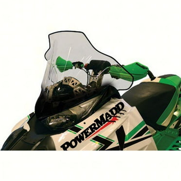 PowerMadd  12030; Cobra Windshield Arctic CatMid 17-inch Clear / Black Arctic Cat Procross / Proclimb