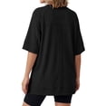 thumbnail image 3 of MOYIKO Oversized T Shirts for Women with Pockets 3/4 Sleeve Summer Tops Loose Fit Y2K Fashion Tees, 3 of 7