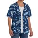 thumbnail image 2 of Fotbe Blue Bus Camisa Estampada de Manga Corta para Hombre, Casual de Verano, Estilo Playero, Sin Arrugas-Large, 2 of 5