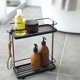 thumbnail image 5 of Estantería de almacenamiento para baño, Estantería móvil de suelo de 3 niveles, hierro negro, 33,5x28x12cm, organizador versátil para baño, inodoro, cocina, diseño que ahorra espacio, fácil de mover, 5 of 6