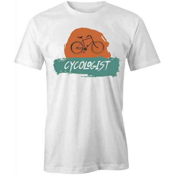 Cycologist T-Shirt | Cool Cycling White Tee Gift