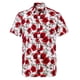 thumbnail image 4 of Camisa con estampado 3D de flores y hojas para hombre, estilo informal, estilo Harajuku, de verano, de manga corta, estilo hawaiano, con solapa, estilo Aloha, 4 of 5
