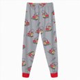 thumbnail image 5 of TOWED22 2 Piece Infant Toddler Fall Winter Graphic Sweatshirt and Jogger Pants Pullover Round Neck Warm Outfits Clothes Set(Grey,2-3 Y), 5 of 7