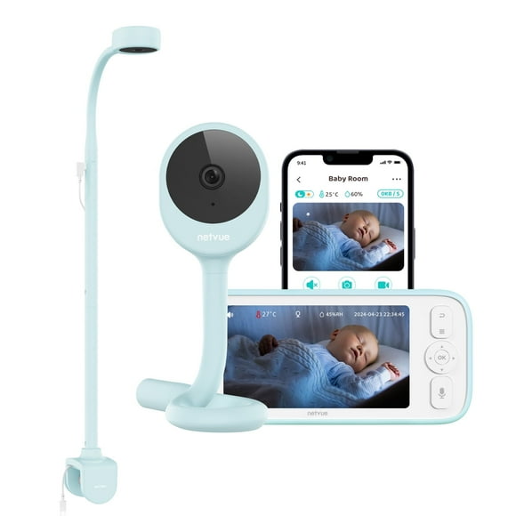 Baby Monitor with Camera and Audio, Netvue Baby Sleep Monitor with 1080P HD 5" Display, Two-Way Audio, Baby Camera