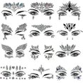 thumbnail image 1 of 10pcs Face Sticker Diamond Face Decoration Makeup Festival Carnival Party, 1 of 1