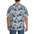 thumbnail image 3 of Kdxio Men'S Hawaiian Shirt For Men Short Sleeve Shirt Police Car Summer Casual Holiday Beach Button Down T-Shirts, 3 of 5