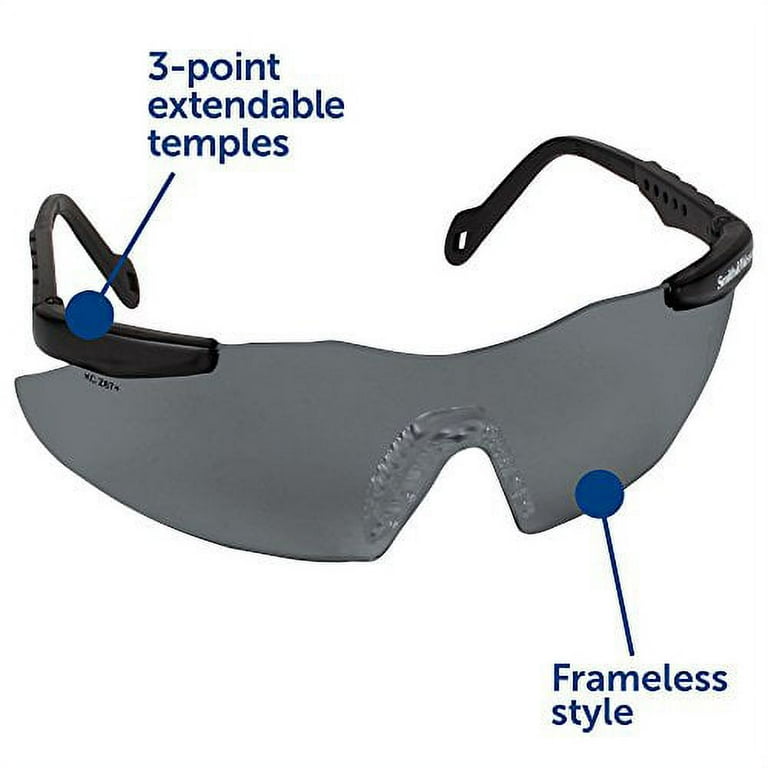 Magnum 3G Safety Eyewear, Black Frame, Smoke Lens Magnum 3G Safety Eyewear, Black Frame, Smoke Lens